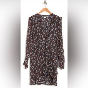 Veronica Beard Anjali Floral Print Mini Dress